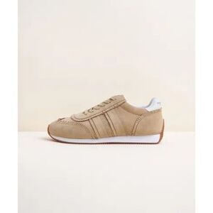 Charlotte Stone Women’s Suede Leather Low Ankle Dean in Tan Sand